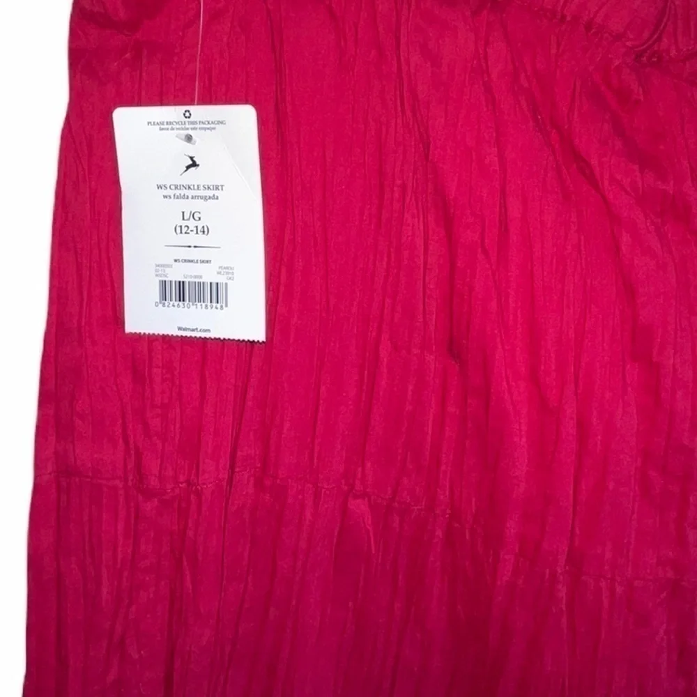 NWT-White Stag Crinkle Burgundy Skirt. Size Large 12-14 - Picture 8 of 8